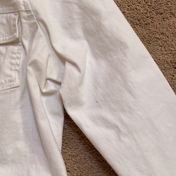 D&co white denim jacket with rhinestone buttons - Picture 5 of 5